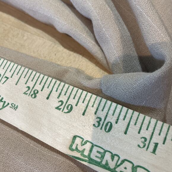 Vtg Kasper Pant Suit Women Sz 14 Beige Pinstripe Wide Leg Blazer Career Feminine - Picture 8 of 12